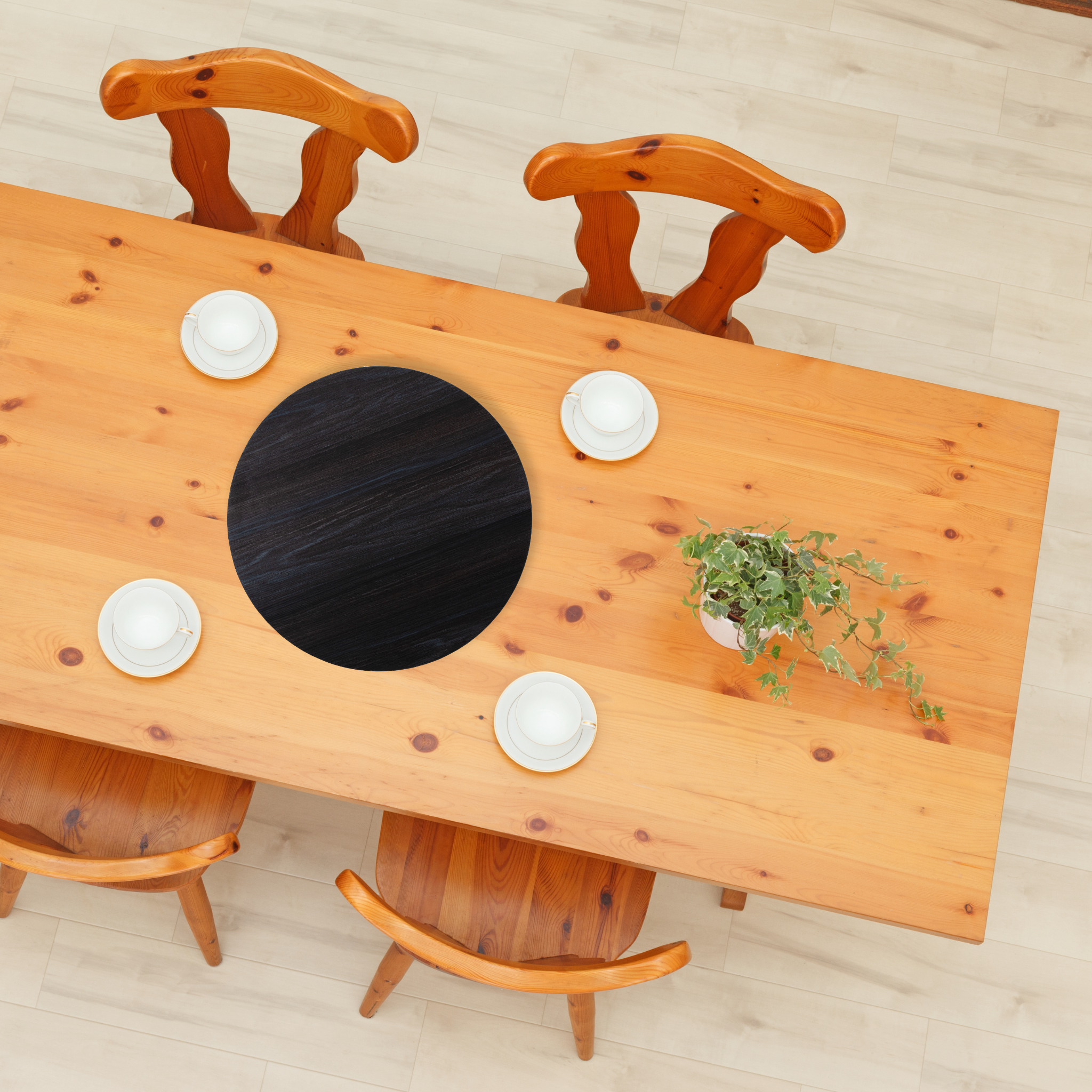 Base Giratoria para Centro de Mesa Gris Anáhuac