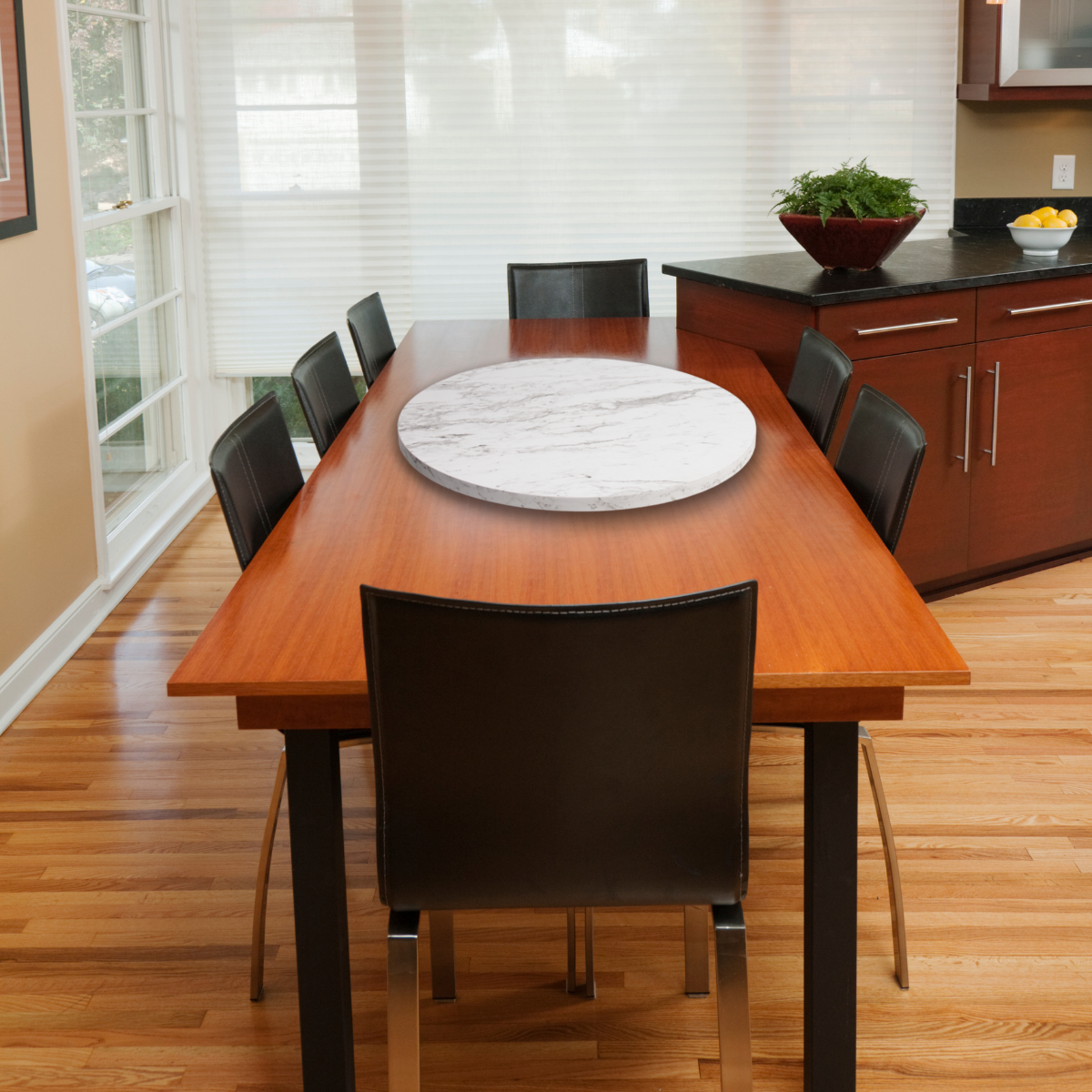Base Giratoria para Centro de Mesa Blanco Mármol
