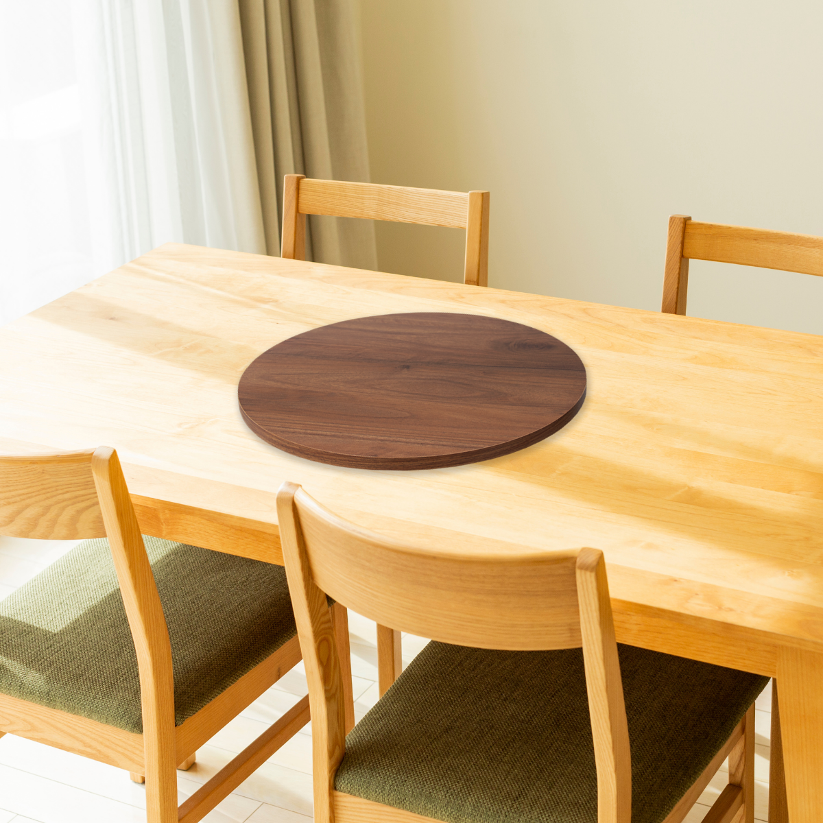 Base Giratoria para Centro de Mesa Nogal Pakán