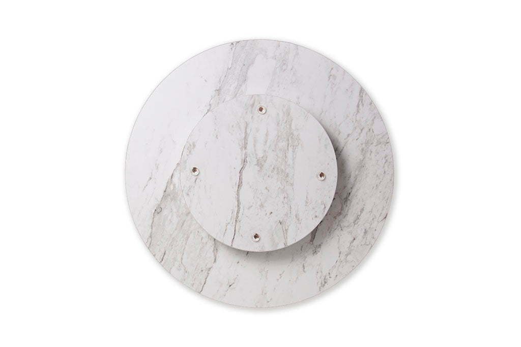 Base Giratoria para Centro de Mesa Blanco Mármol
