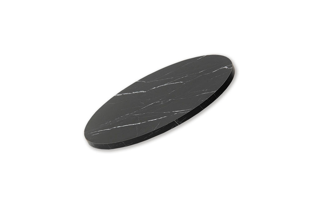 Base Giratoria para Centro de Mesa Negra Mármol