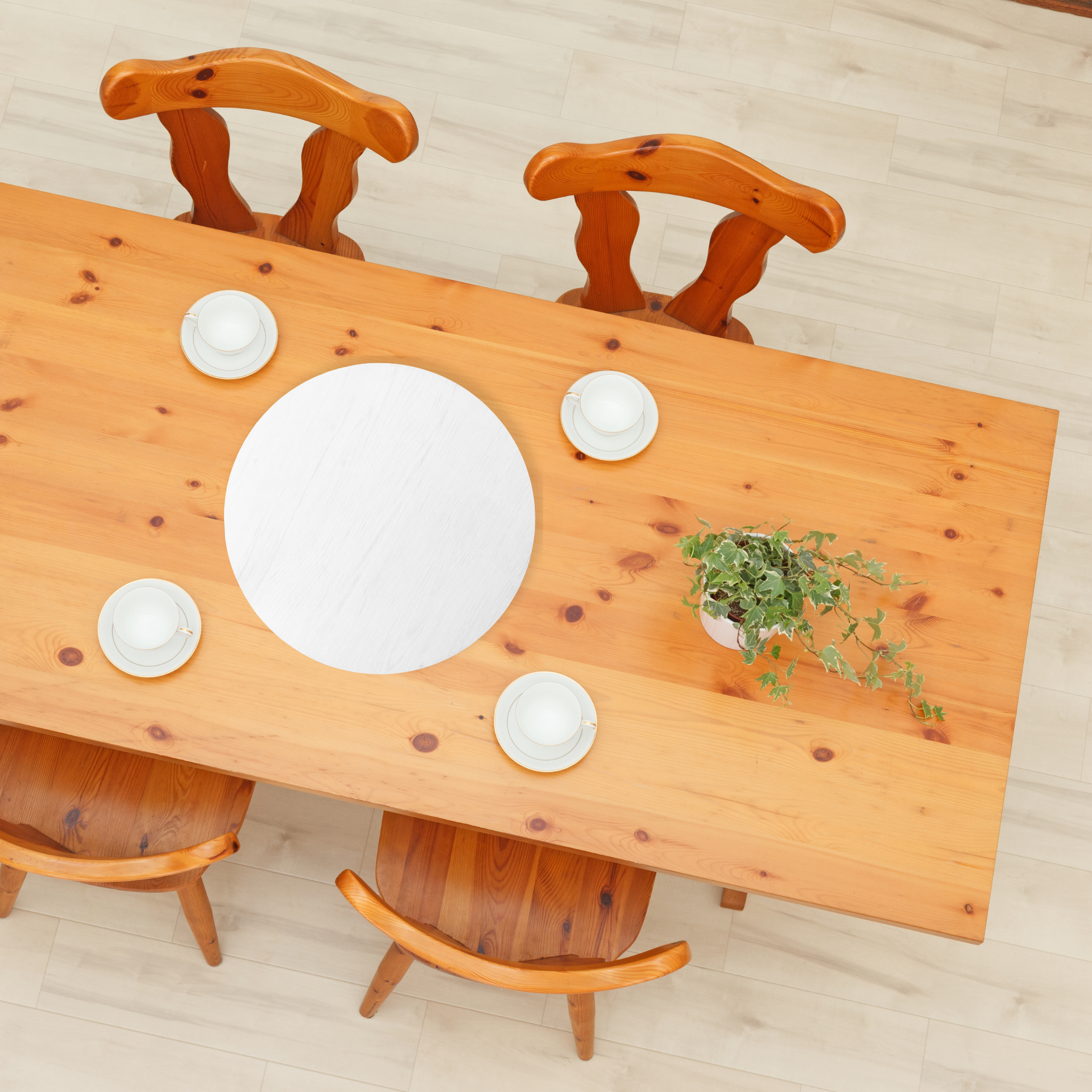 Base Giratoria para Centro de Mesa Blanco Invierno