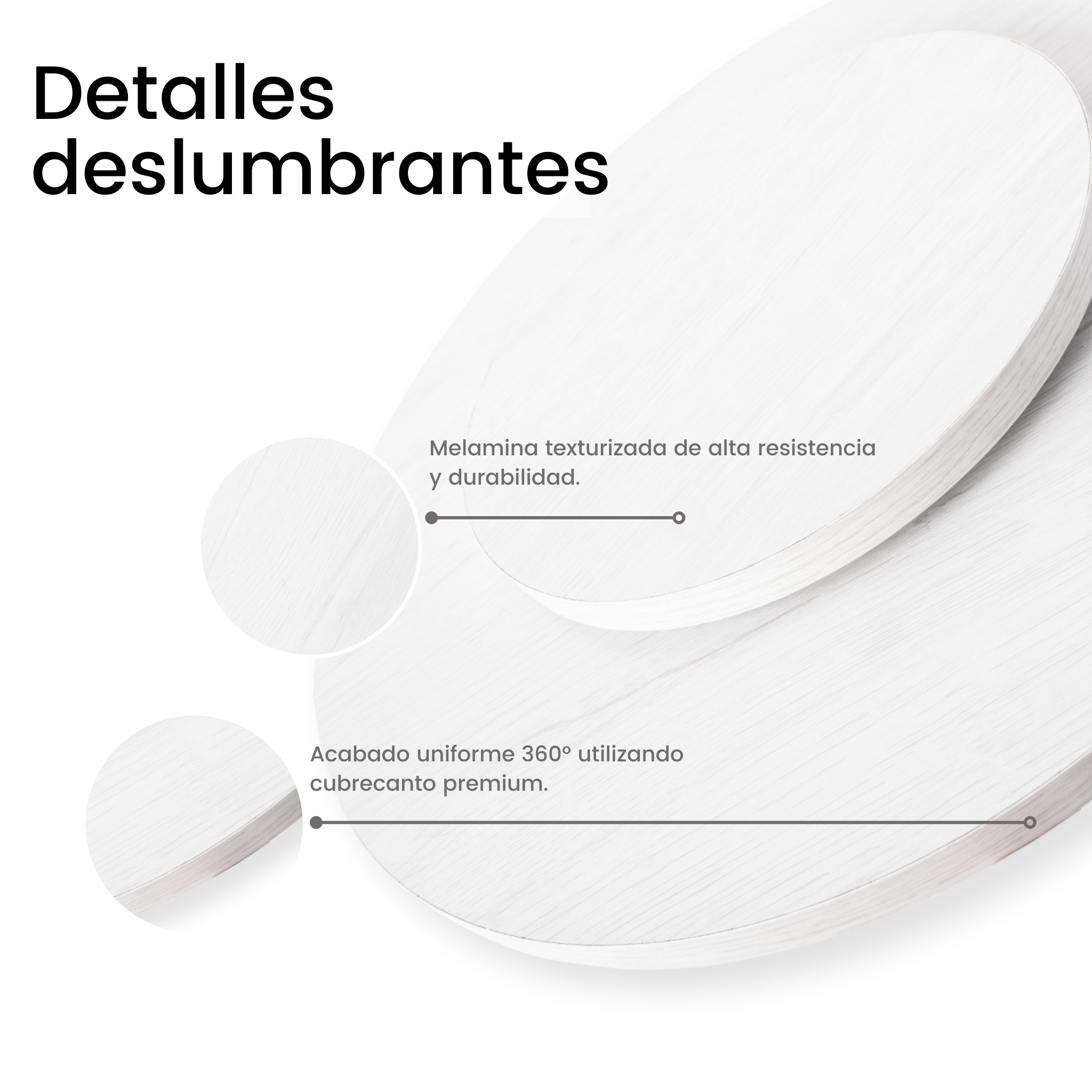 Base Giratoria para Centro de Mesa Blanco Invierno