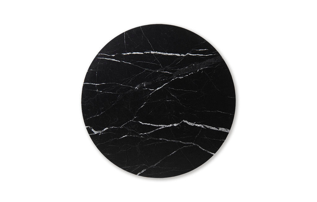 Base Giratoria para Centro de Mesa Negra Mármol